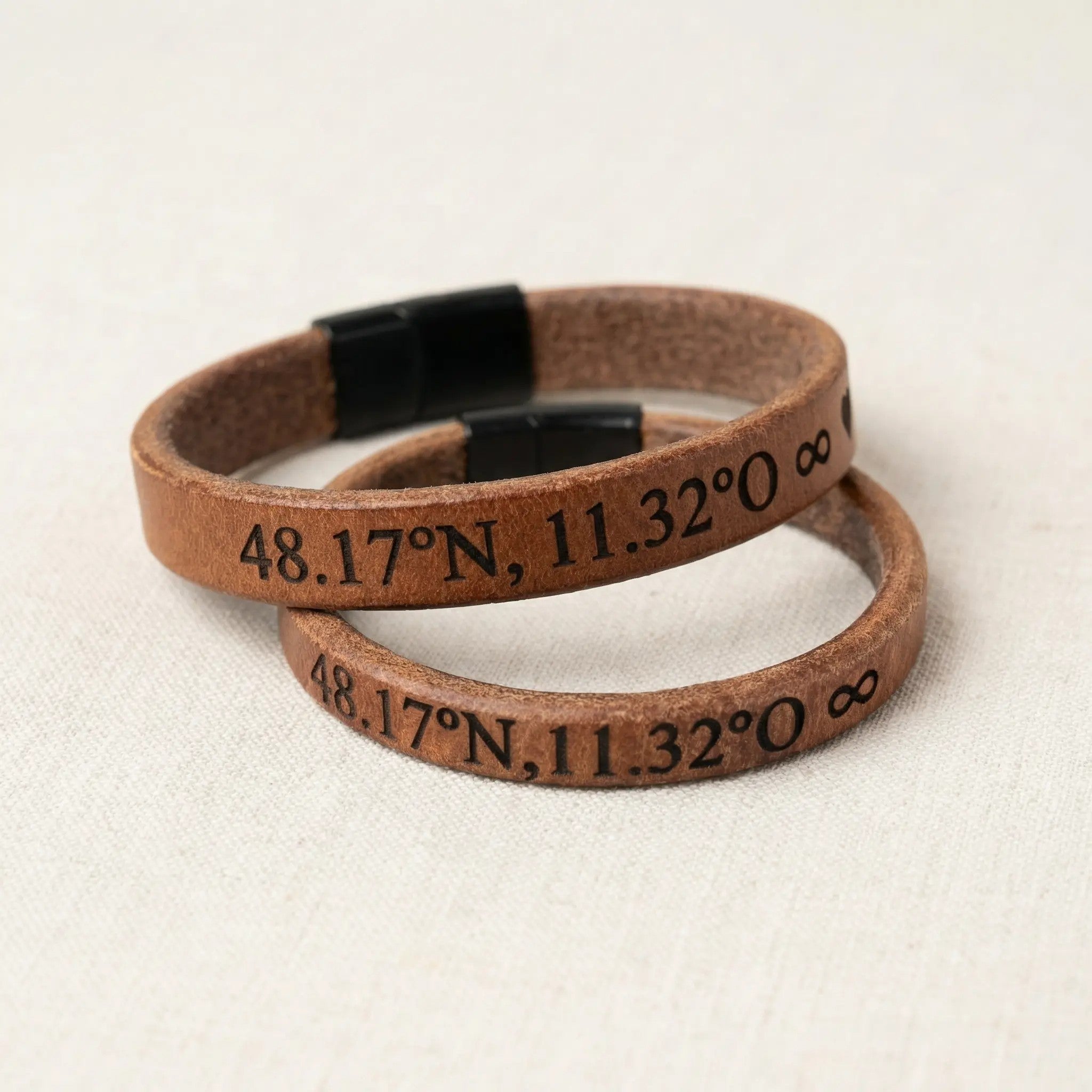 Personalisiertes-Lederarmband-Hundebesitzer-Handarbeit | Paararmband