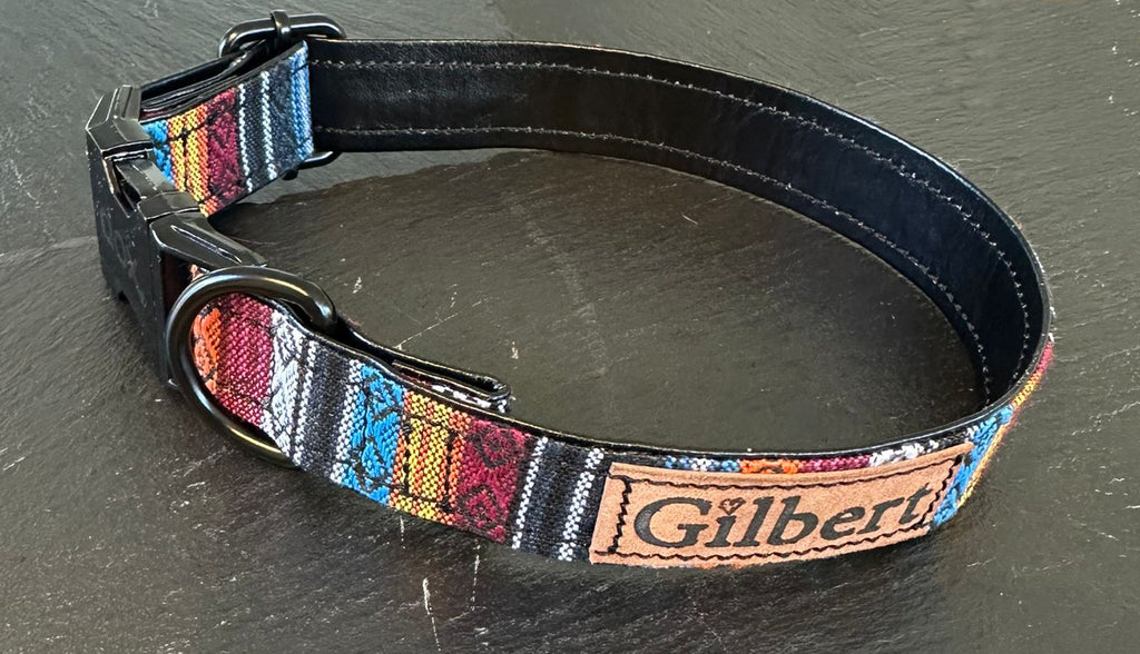Personalisiertes Ethno-Hundehalsband | Handgefertigt & Wetterfest | im Boho Style