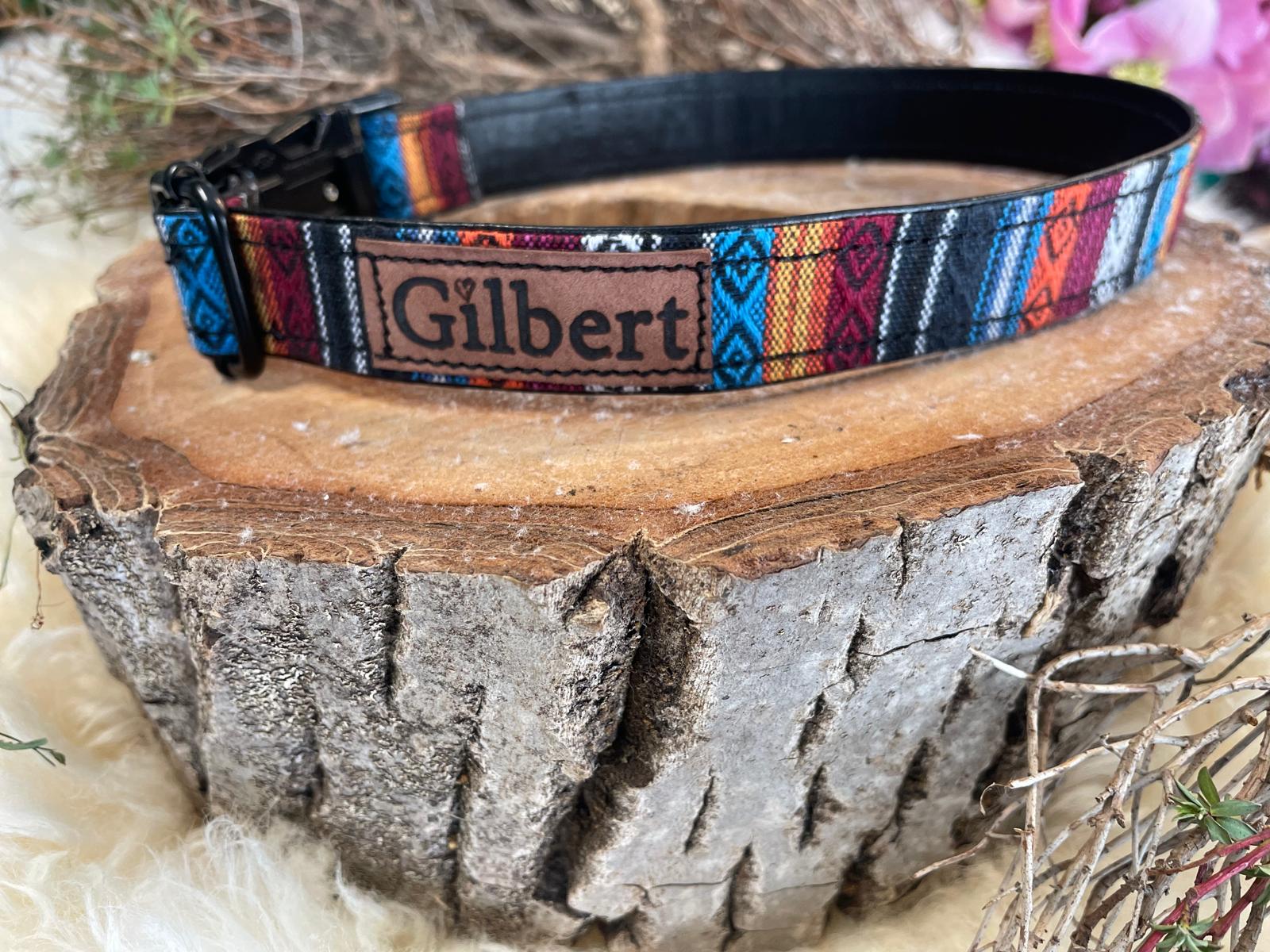 Personalisiertes Ethno-Hundehalsband | Handgefertigt & Wetterfest | im Boho Style